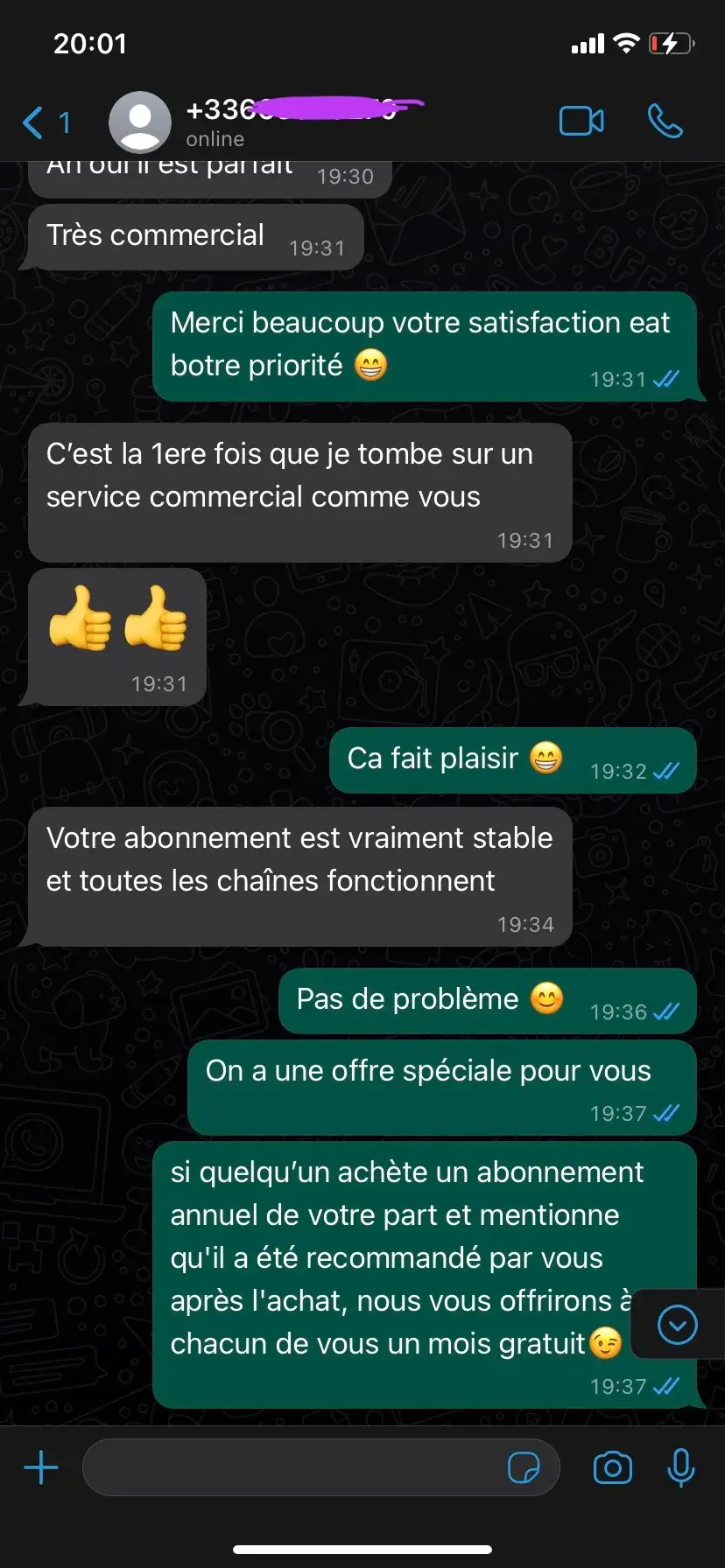 Avis client IPTV